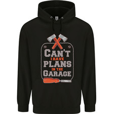 Plans In the Garage Carpenter DIY Tradesman Childrens Kids Hoodie