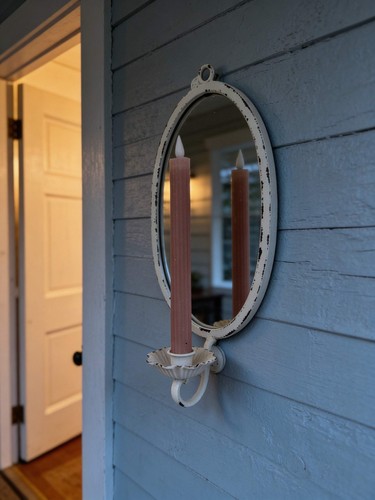 Decorative wall candle sconce - wall,