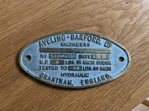 Vintage aveling barford - aveling, brass