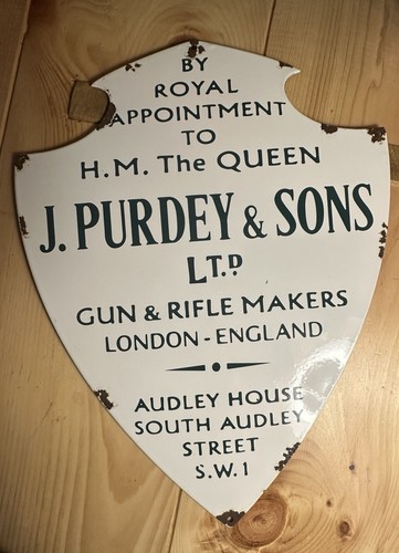 Purdey sons heavy enamel - j,