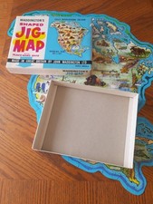 Vintage 60s/70s Waddingtons North America Jig-Map Jigsaw Complete in Box VGC