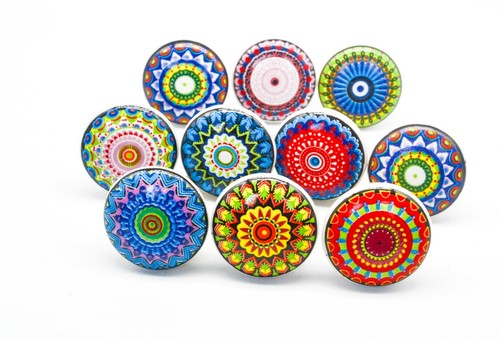 Multi colour knobs - multi,