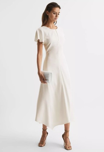 Reiss eleni cap sleeve midi - reiss,