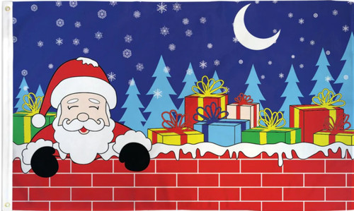 Christmas eve santa flag 5ft - , x