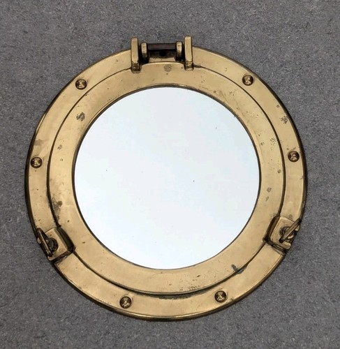 Vintage solid brass porthole - solid,