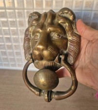 Brass Lion Head Door Knocker