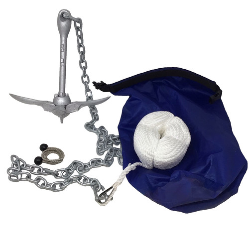 Folding grapnel anchor pack - folding, w
