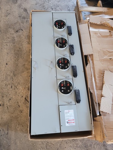 Meter stack gang ringless ge - meter, 4-gang