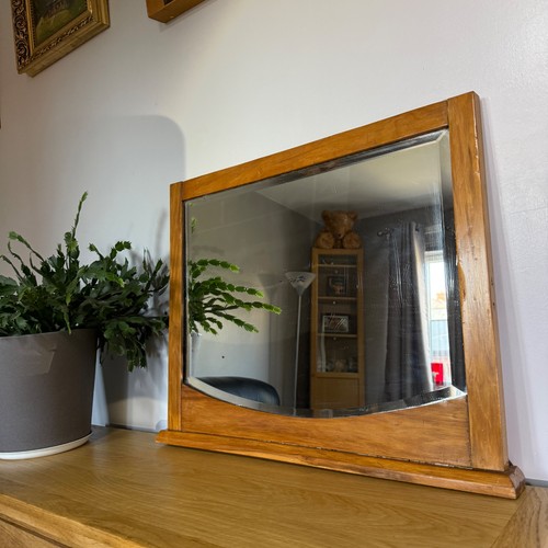 Vintage bevelled mirror solid - vintage,