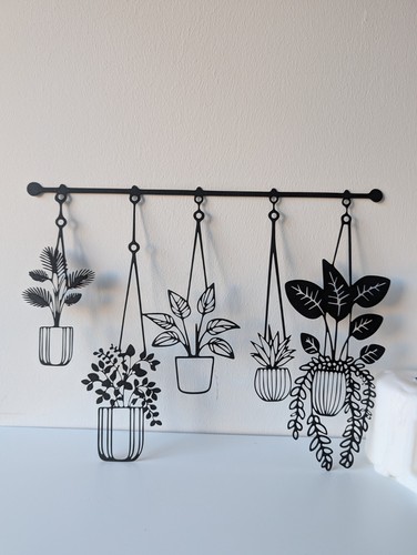 Wall metal art plants - art,