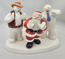 Coalport Father Christmas & Snowmen Line Dancing Limited Edition No 2743 Unboxed