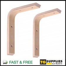 2 x Wooden Plywood Shelf