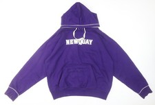 No Worries Women Purple NEWQUAY Lifeguard Pullover Hoodie Size L