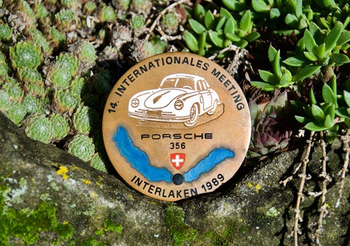Vintage enamel automobile car - enamel,