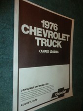 1976 CHEVROLET TRUCK CAMPER