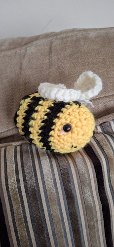 Crocheted little bumble - little,