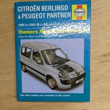 CITROEN BERLINGO & PEUGEOT PARTNER 1996 to 2005 OWNER WORKSHOP MANUAL Haynes
