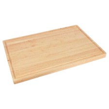 1x Wooden Butchers Block Chopping Board 60cm x 40cm Kitchen Cutting Worktop