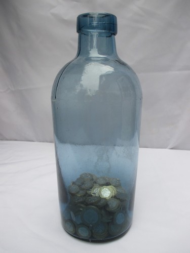 1900 large glass bottle - 1900,