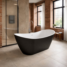 1700mm Freestanding Bath Black