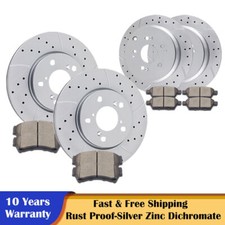 Front Rear Brake Discs Rotors