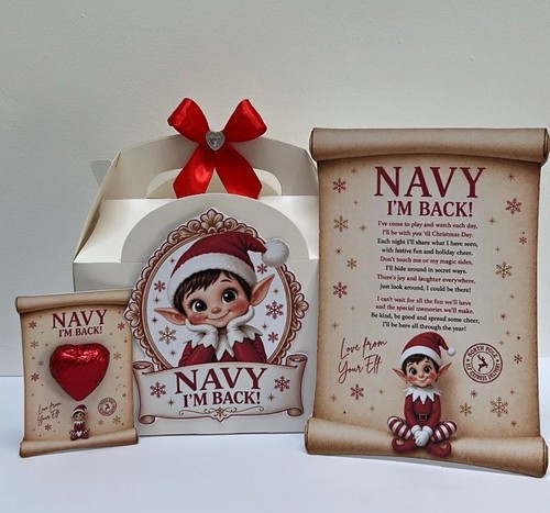 Personalised christmas elf - personalised,
