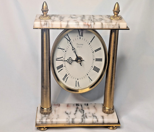 Vintage vedette mantle clock - vintage,