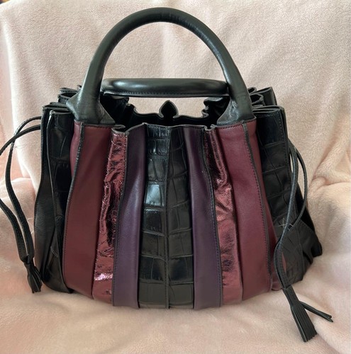 Lupo pleated handbag tote bag - pleated,