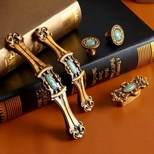 1.25" 3.78" 5" Turquoise Knob