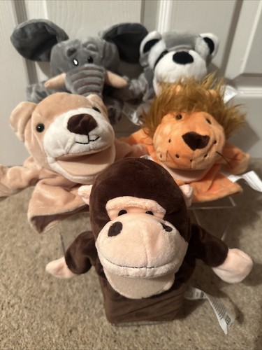 Set animal hand puppets - 5,