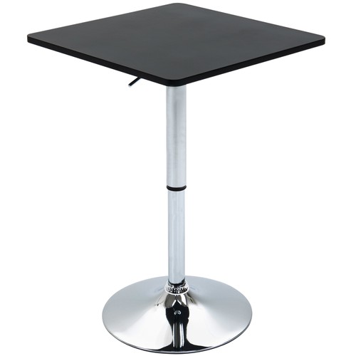 Homcom adjustable height bar - adjustable,