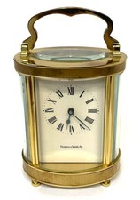 MAPPIN & WEBB LTD Oval Brass Carriage Clock : Working Order