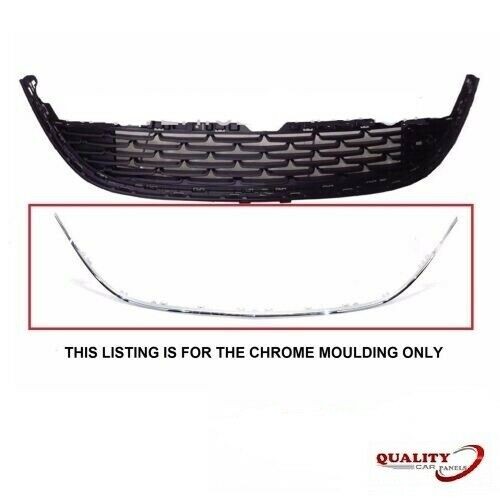 Front bumper grille chrome - front,