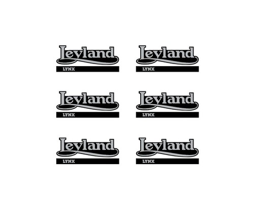 Leyland lynx badge rear - rear, 1/76