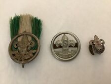 Boy Scout badges rare old scouting cap badges scoutmaster officers hat badge 