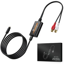 Neoteck DAC Digital to Analog Audio Converter SPDIF Optical to RCA Cable Adapter