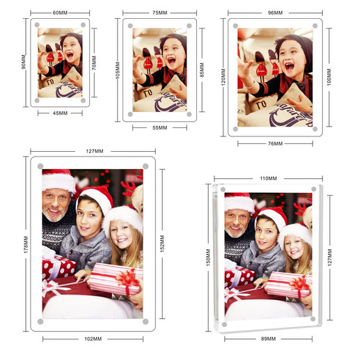 Acrylic magnetic photo frame - photo,