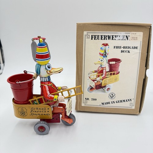 Fire brigade duck tin - tin, toy