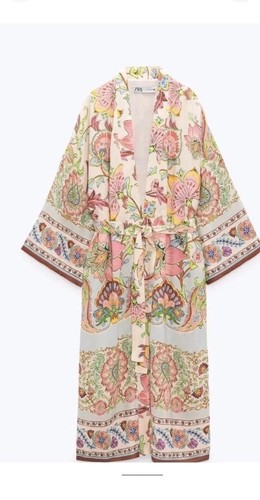 Zara printed kimono large - zara,