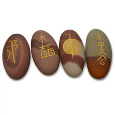 Shiva Lingam Narmada Reiki Usui Set Lingham Healing Gemstone Crystal & Free Bag