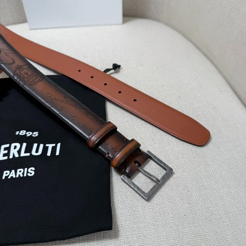 Berluti leather belt - berluti,