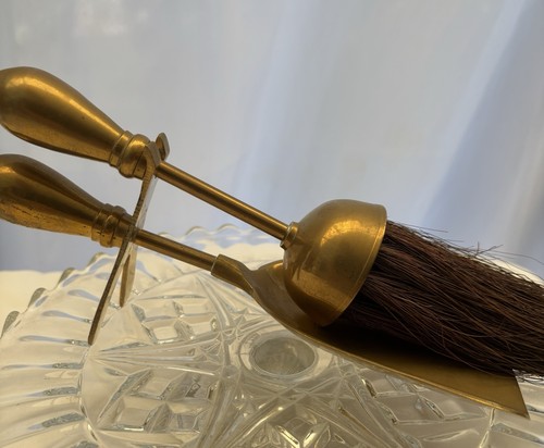 Brass vintage fireside - brass, dust