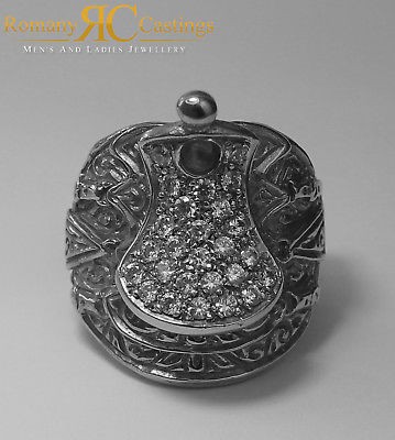 Men saddle ring 925 - cz,