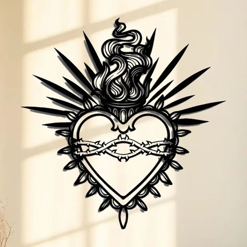 Heart metal wall art - heart,