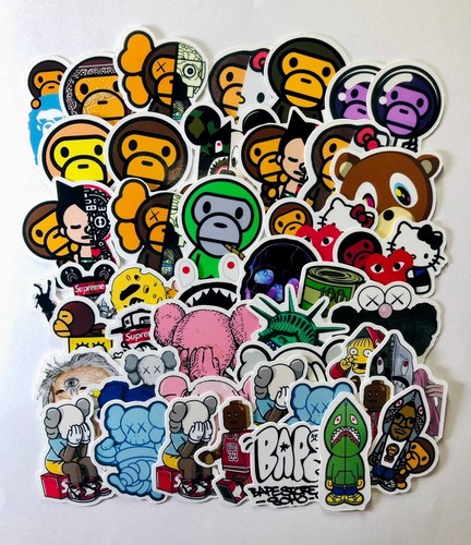 Bape waterproof stickers 50pcs - stickers,