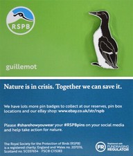RSPB Pin Badge Guillemot NIIC