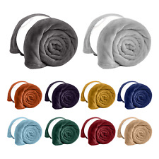 Super Soft Fleece Blanket Sofa Bed Throw Large Faux Fur Reversible Travel Throw