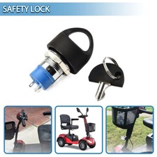 Replacement On Off Ignition Switch Lock with 2 Keys for Pride Mobility Scooter