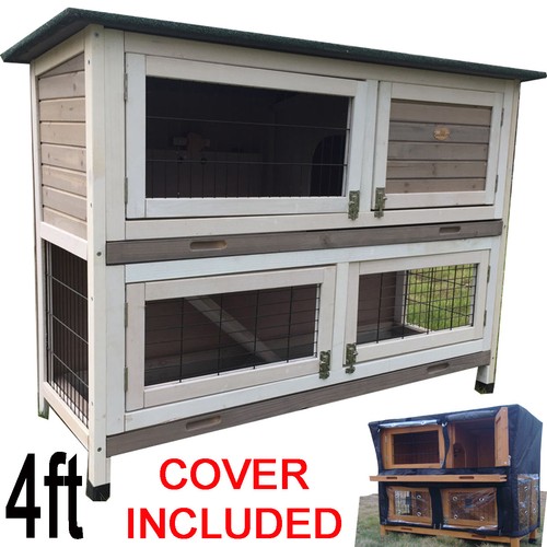 Large rabbit hutch guinea pig - rabbit,