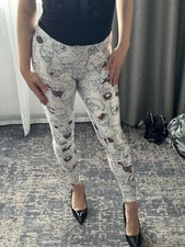 Black Milk Clothing Zombie white leggings size L